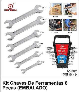 Kit Ferramenta 6 Peças
