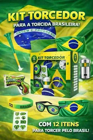 Kit Torcedor Do Brasil