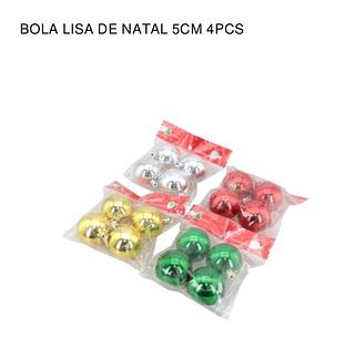 Kit com 4 Bolas De Natal Lisa