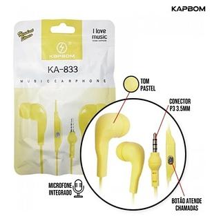 Fone Com Microfone Colorido