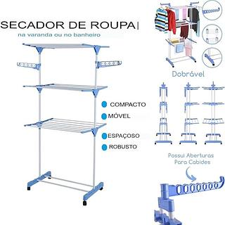 Varal De Chão 3 Andares