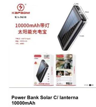 Carregador Portátil Energia Solar Power Bank 10000mah