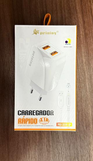 Carregador De Iphone Carregamento Rápido 3.1A