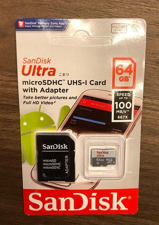 Cartão De Memória Micro SDHC UHS-I Card SanDisk 64GB