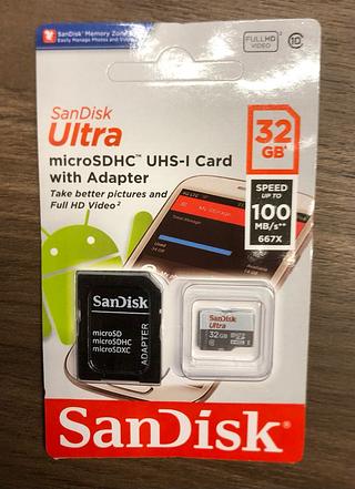 Cartão De Memória Micro SDHC UHS-I Card SanDisk 32GB
