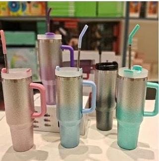 Copo Térmico Brilhante Degradê 1200ml