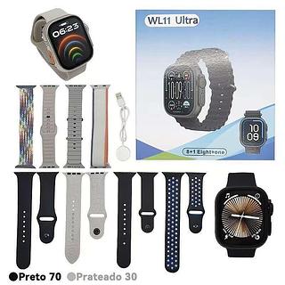 SMARTWATCH RELOGIO COM 8 PULSEIRAS WL11 ULTRA