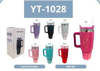 Garrafa Térmica Com Strass 1200ml