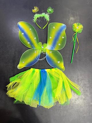 Kit Asa- 4 Peças Asa / Tiara / Varinha e Saia