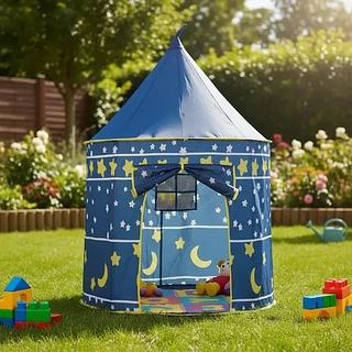 Castelo cabana barraca princesa infantil Azul